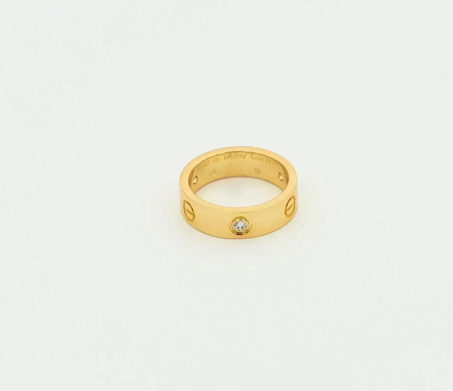 [moco jewelrys] Liebesring 5,5 mm, 3 Diamanten, Gold