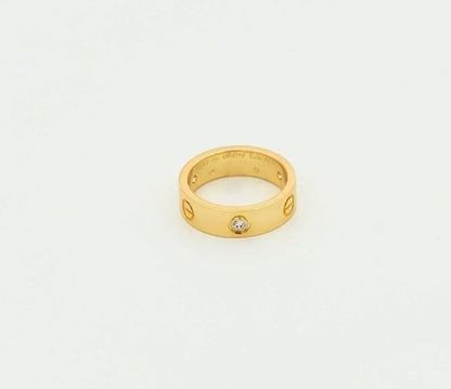 [moco jewelrys] Liebesring 5,5 mm, 3 Diamanten, Gold
