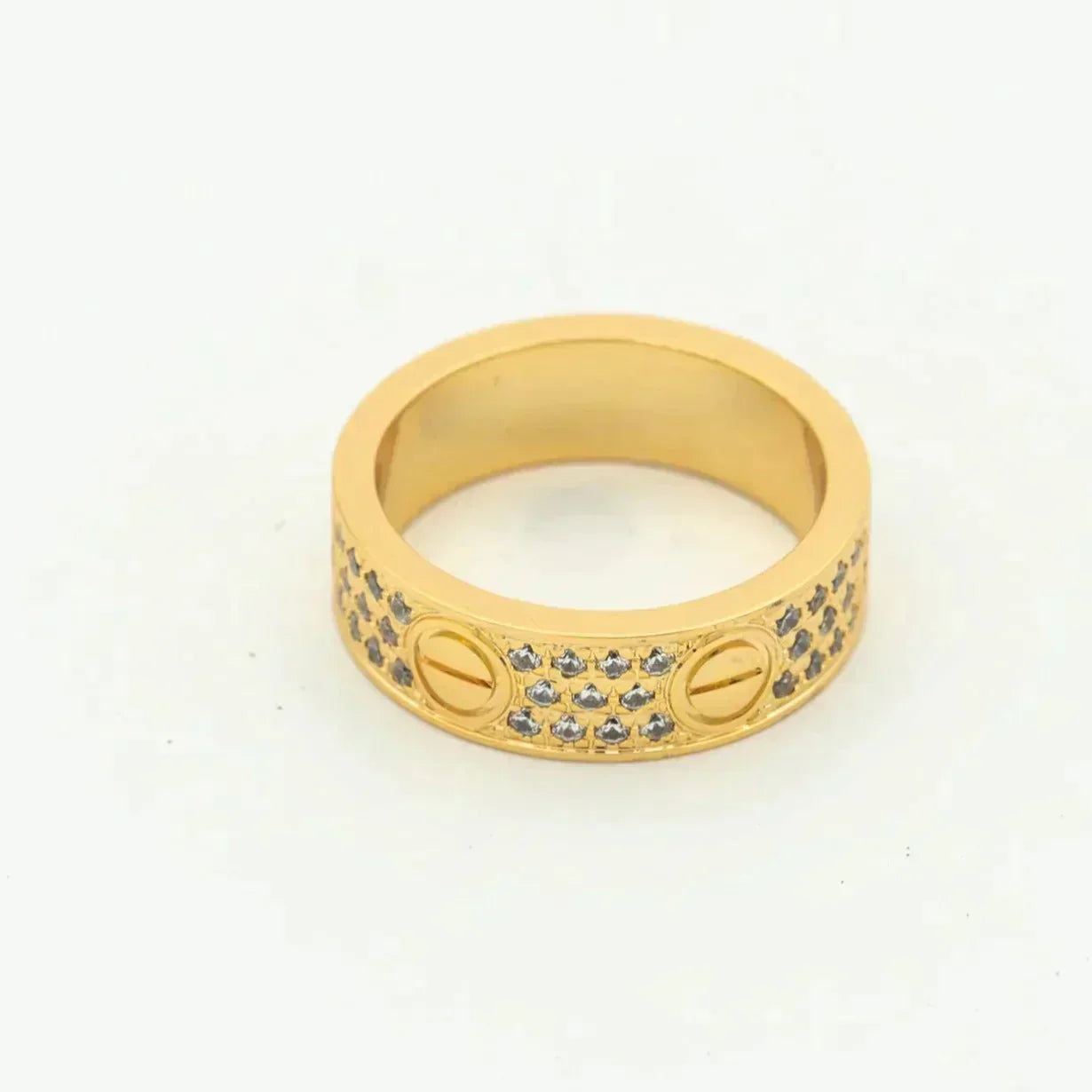 [moco jewelrys] Liebesring, 5,5 mm Diamanten im Pavé-Stil
