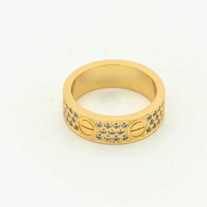 [moco jewelrys] Liebesring, 5,5 mm Diamanten im Pavé-Stil