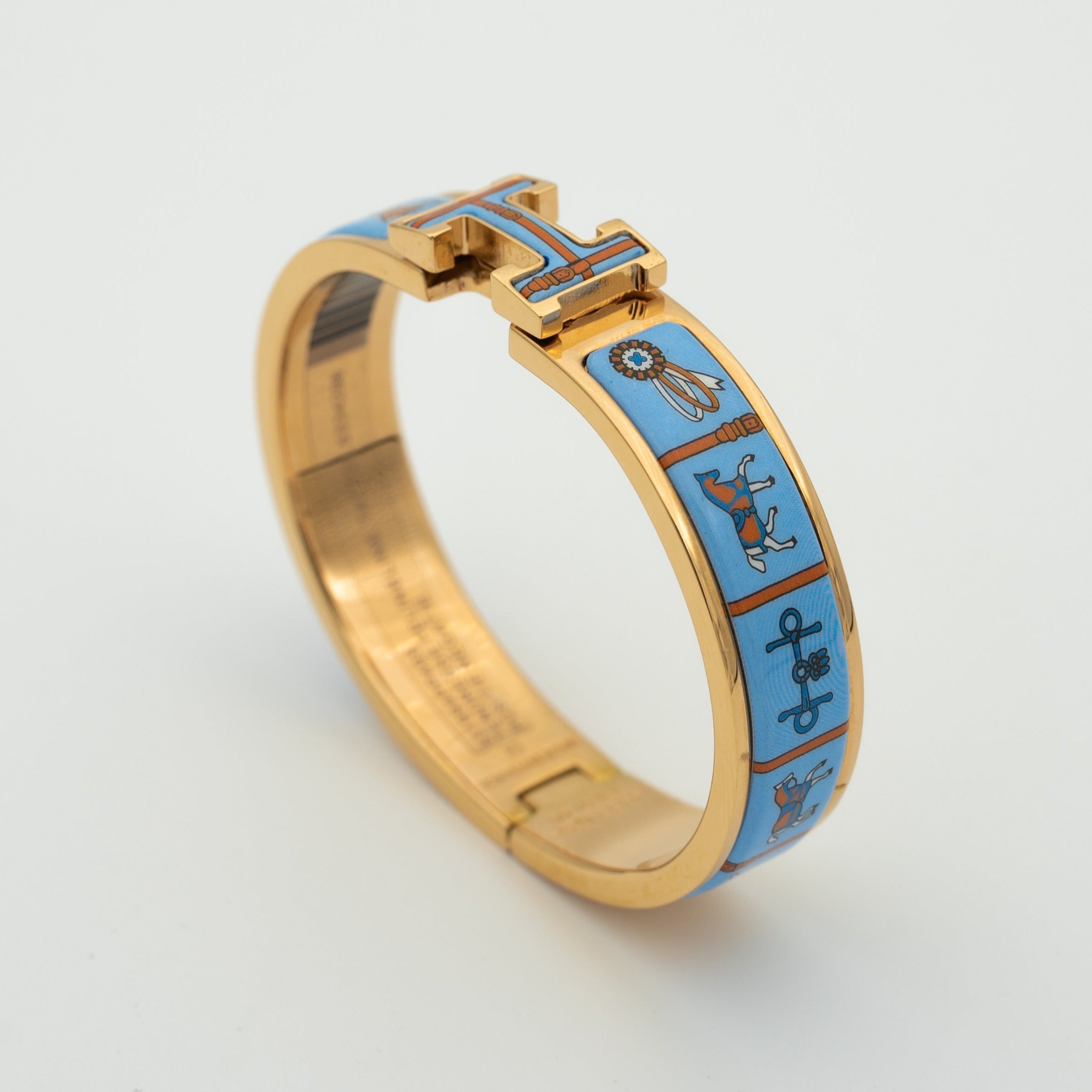 ??Loco?¡¥H PINK GOLD BRACELET BLUE CERAMIC