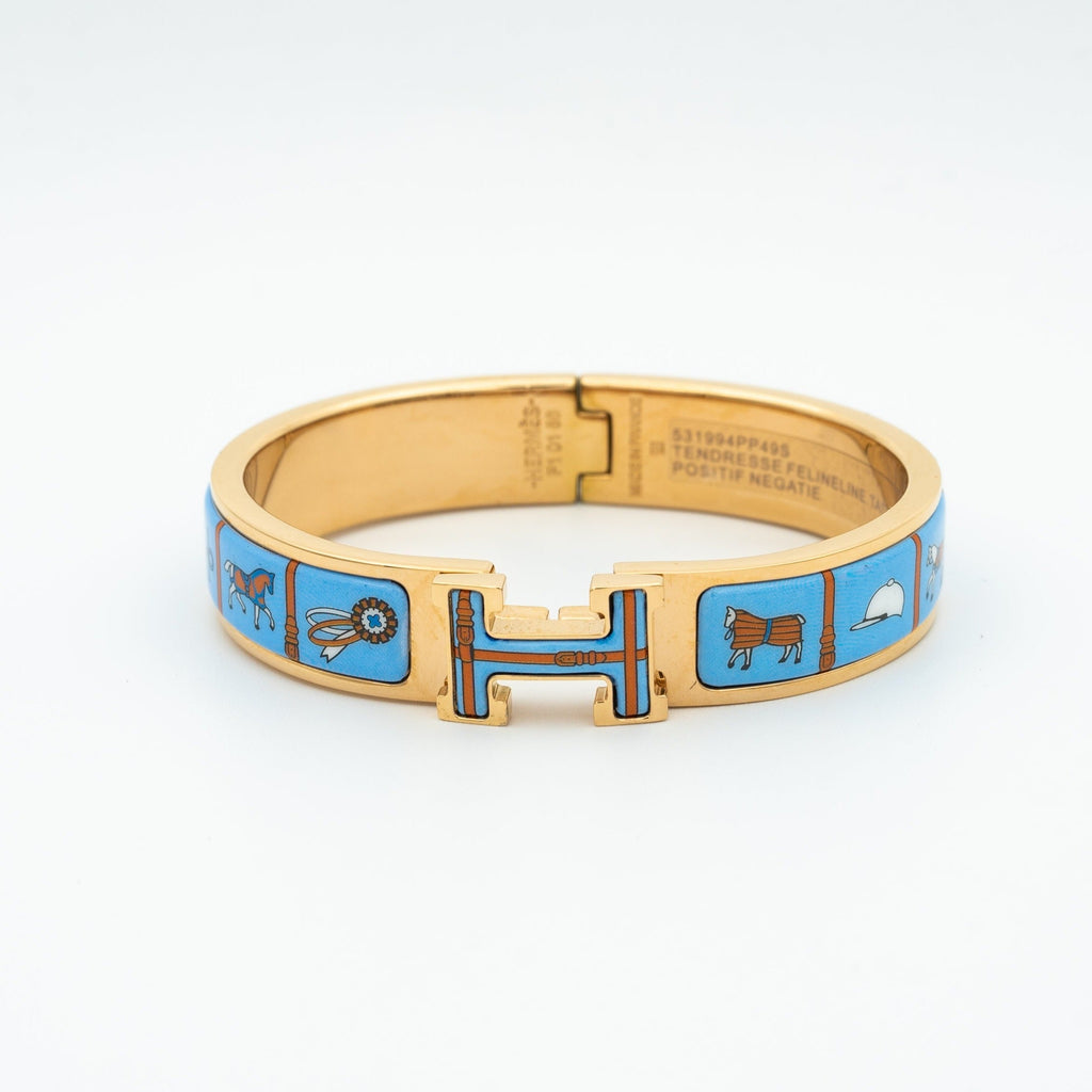 ??Loco?¡¥H PINK GOLD BRACELET BLUE CERAMIC