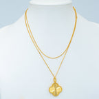 ??Loco?¡¥CLOVER 25MM PEDANT NECKLACE GOLD