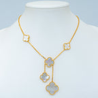 ??Loco?¡¥CLOVER MOTHER OF PEARL NECKLACE 6 MOTIF
