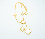 ??Loco?¡¥CLOVER MOTHER OF PEARL NECKLACE 6 MOTIF