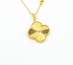 ??Loco?¡¥CLOVER 25MM PEDANT NECKLACE GOLD