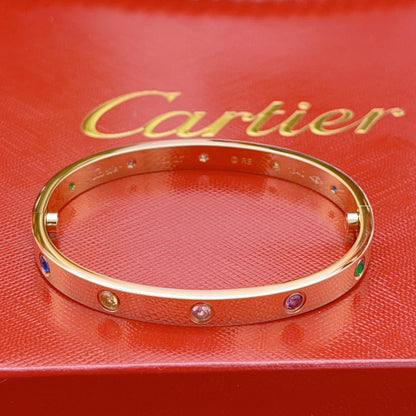 [moco jewelrys JURI]2026 RAINBOW LOVE BRACELET 6.1MM  10 DIAMONDS