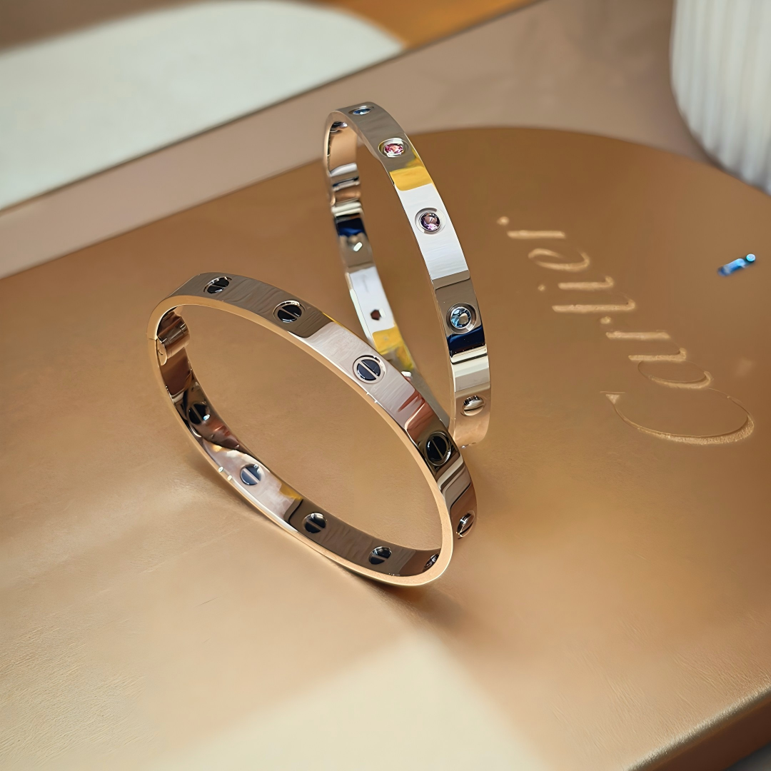 [moco jewelrys JURI]2026 RAINBOW LOVE BRACELET 6.1MM  10 DIAMONDS
