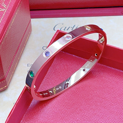 [moco jewelrys JURI]2026 RAINBOW LOVE BRACELET 6.1MM  10 DIAMONDS