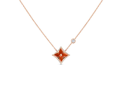 [moco jewelrys]Sternkette, Roségold, 1 Diamant