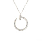 ??Loco?¡¥JUSTE NECKLACE SILVER DIAMONDS