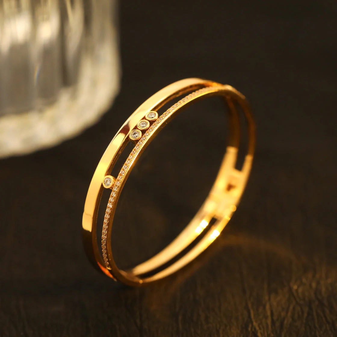 [moco jewelrys]Move Romane Diamond Bangle Bracelet