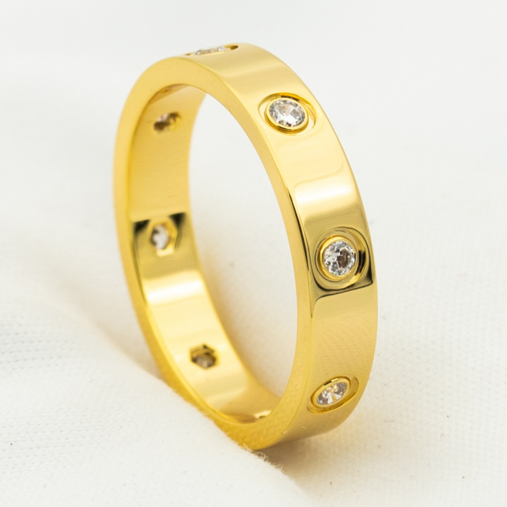 ??Loco?¡¥LOVE RING 3.6MM 8 DIAMONDS