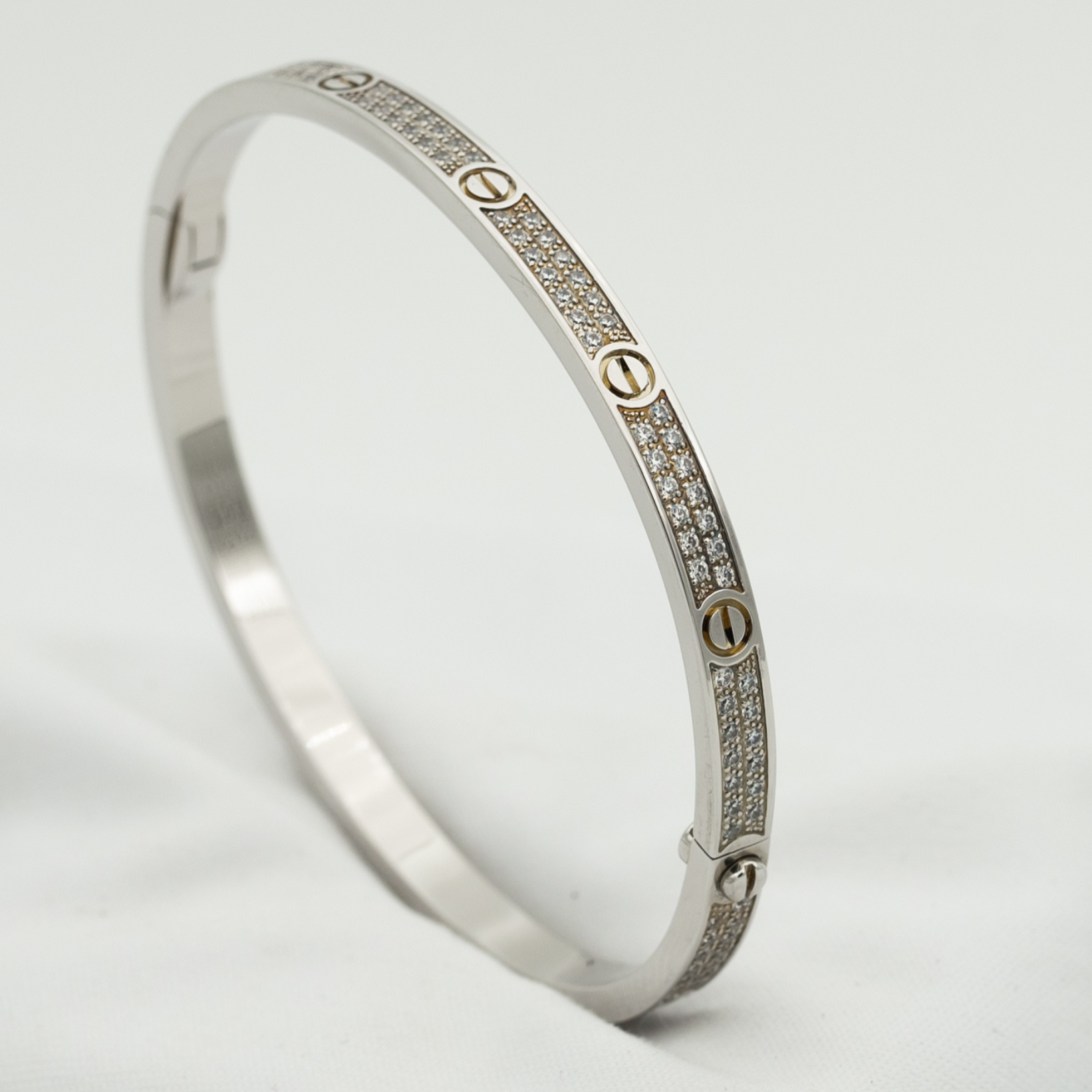 ??Loco?¡¥LOVE BRACELET 3.65MM DIAMOND-PAVED