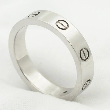 [moco jewelrys] Liebesring 4 mm 1 Diamant Silber
