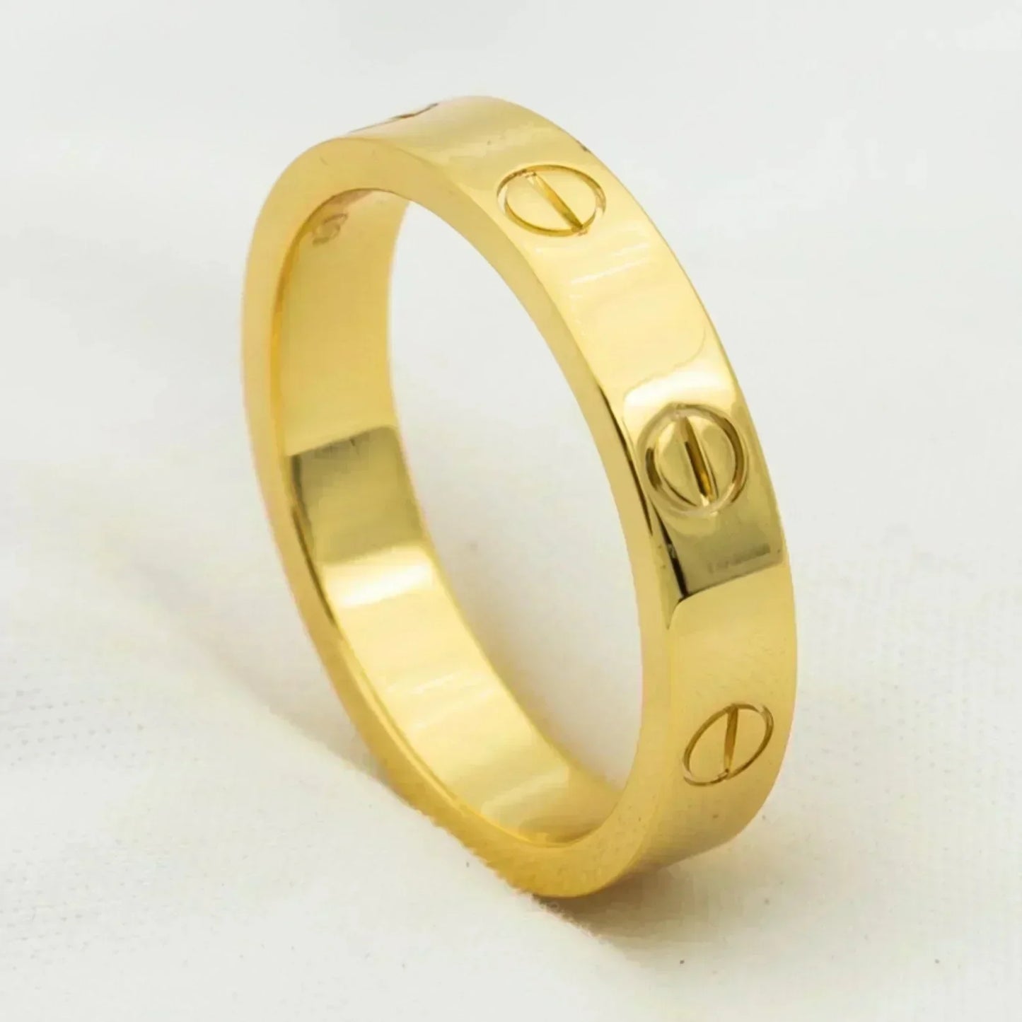 [moco jewelrys] Liebesring 4 mm 1 Diamant Gold