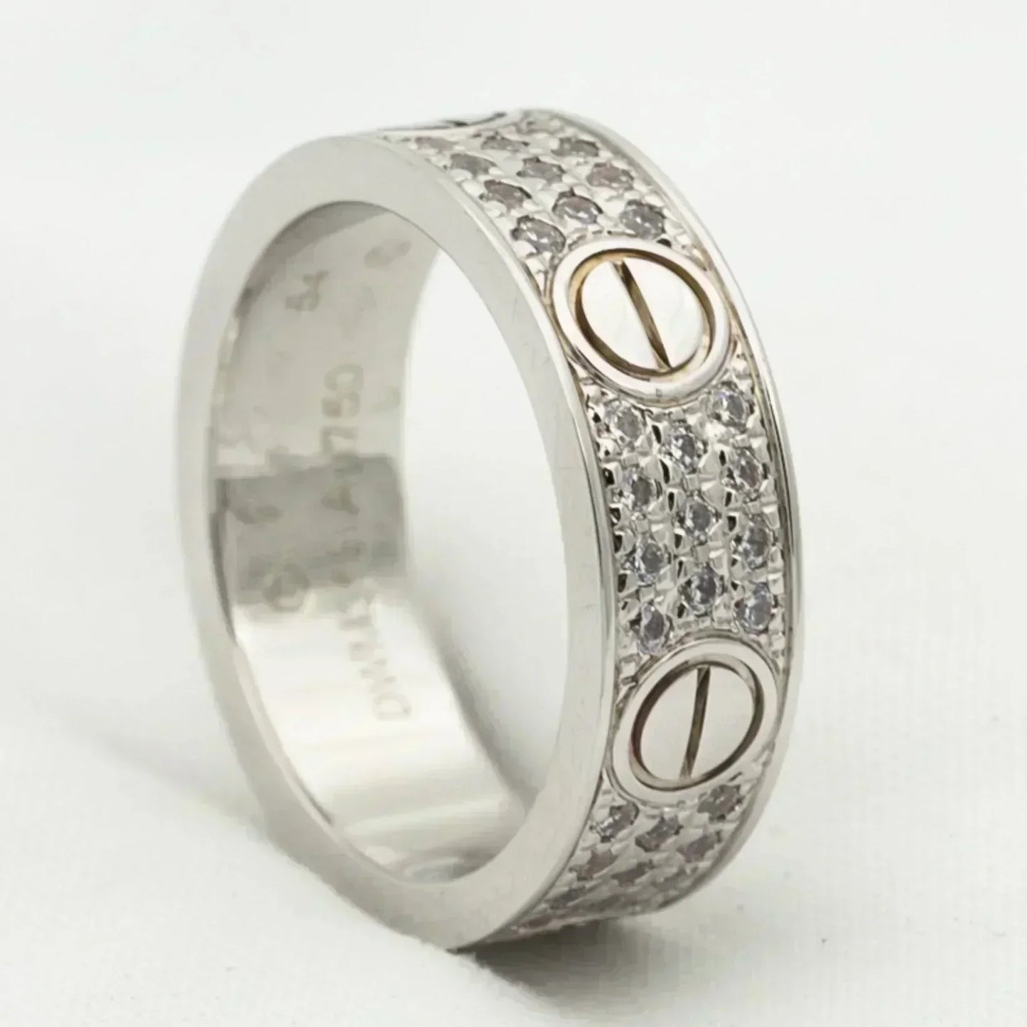 [moco jewelrys] Liebesring, 5,5 mm Diamanten im Pavé-Stil