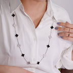 ??Loco?¡¥CLOVER 20 MOTIFS ONYX DIAMOND SILVER