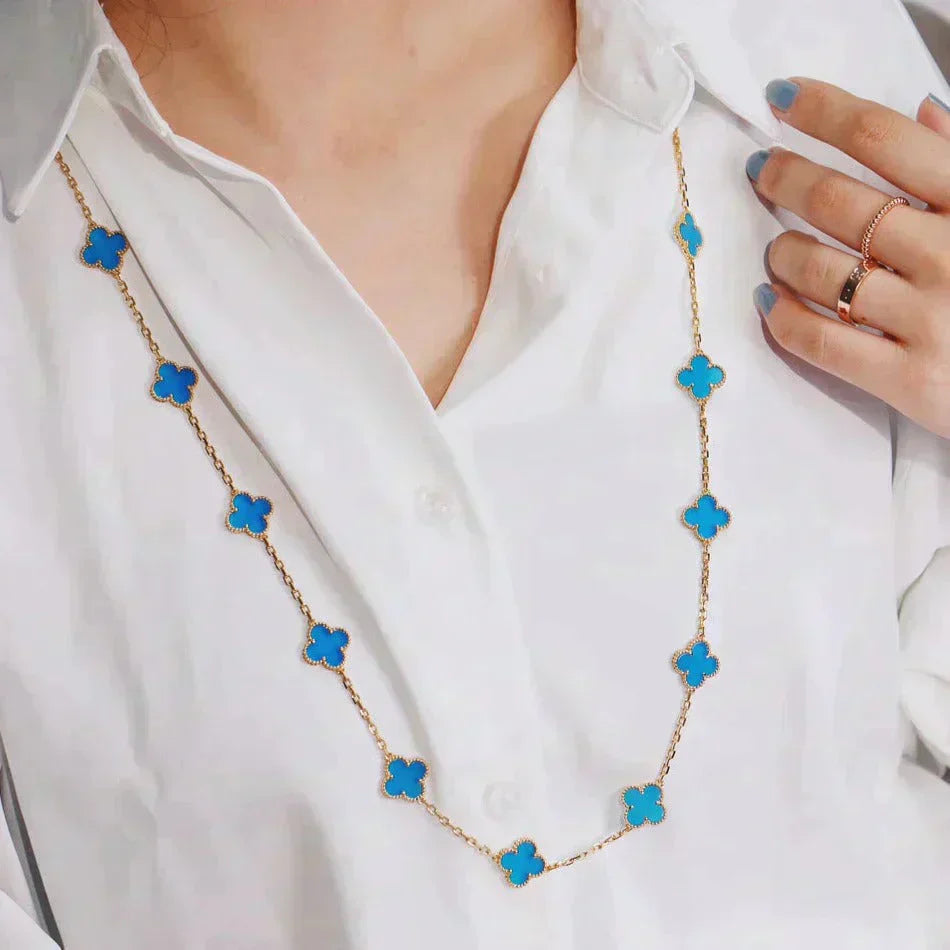??Loco?¡¥CLOVER 20 MOTIFS TURQUOISE GOLD