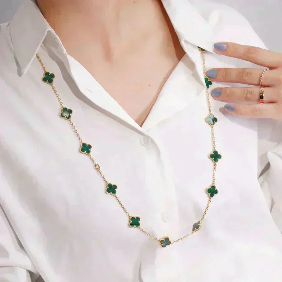 ??Loco?¡¥CLOVER 20 MOTIFS MALACHITE GOLD