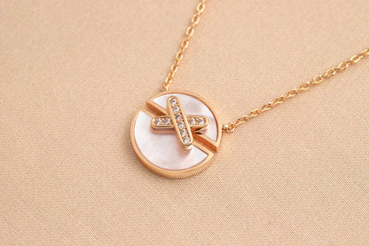 [moco Jewelrys]JEUX DE ROSÉGOLD DIAMANT-HALSKETTE