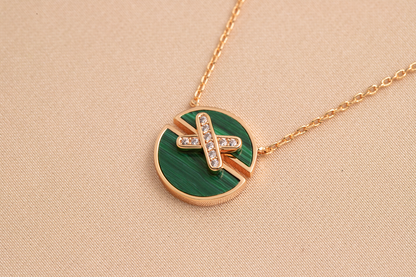 【moco jewelry】JEUX DE PINK ゴールド ダイヤモンド ネックレス