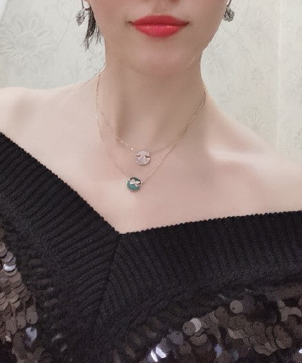 ??Loco?¡¥JEUX DE ROSE GOLD DIAMOND NECKLACE