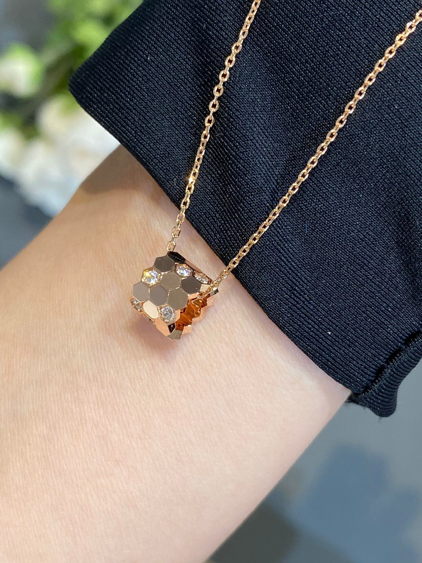 [moco jewellerys]ビーラブダイヤモンドネックレス