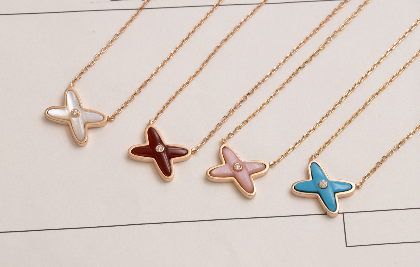 【moco jewelry】ジュードゥネックレス 1ダイヤモンド