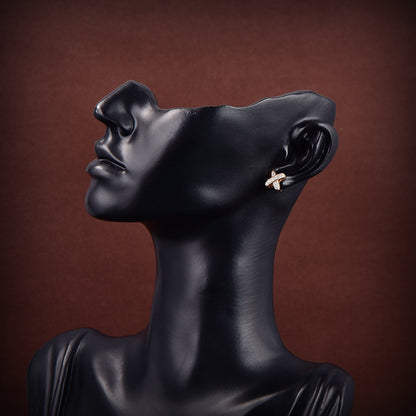 [moco jewelrys]JEUX DE GOLD DIAMOND EARRINGS