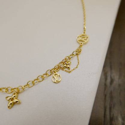 [moco jewellerys]ブルーミング サプル ネックレス 真鍮