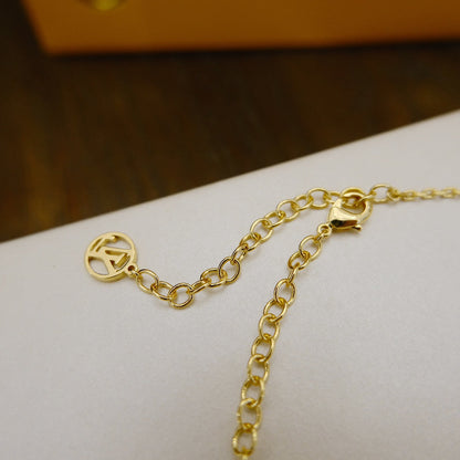 [moco jewellerys]ブルーミング サプル ネックレス 真鍮