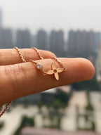 ??Loco?¡¥BLOSSOM PENDANT PINK GOLD AND DIAMOND