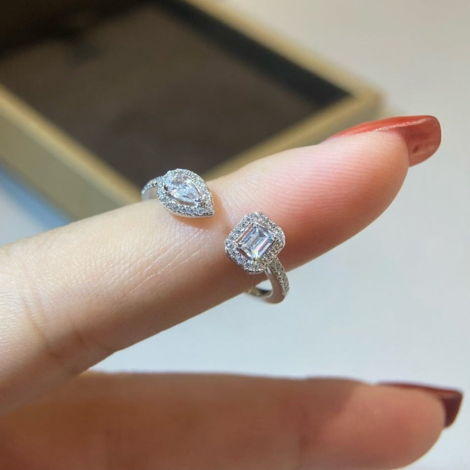 [moco jewelrys]MY TWIN TOI & MOI SILVER DIAMOND RING