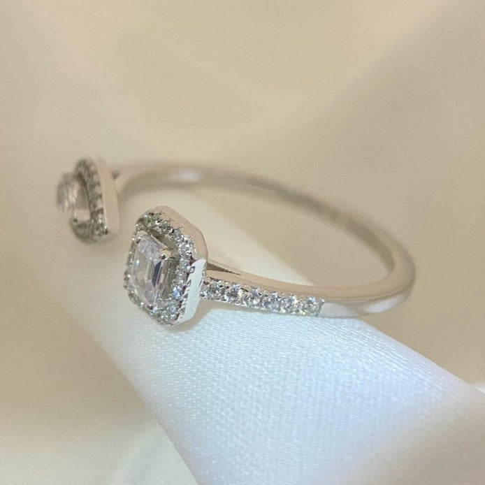 [moco jewelrys]MY TWIN TOI & MOI SILVER DIAMOND RING