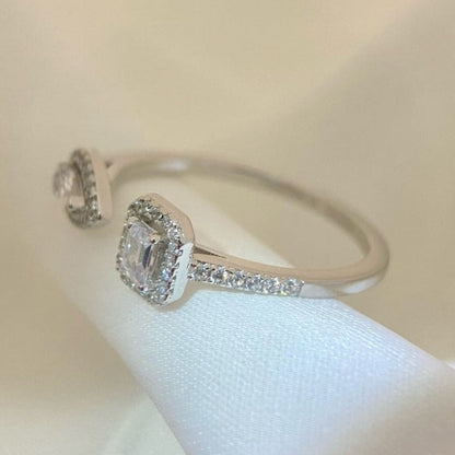 [moco jewelrys]MY TWIN TOI & MOI SILVER DIAMOND RING