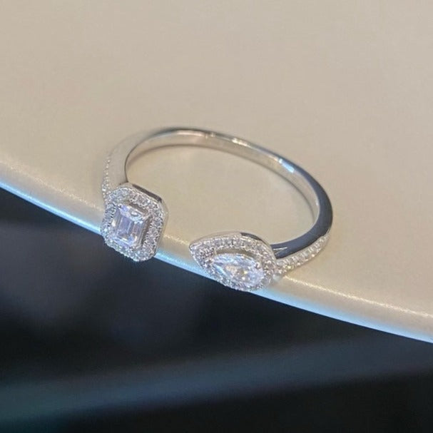 [moco jewelrys]MY TWIN TOI & MOI SILVER DIAMOND RING