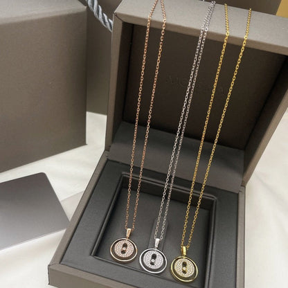 [moco jewelrys]LUCKY MOVER PM PAVED NECKLACE
