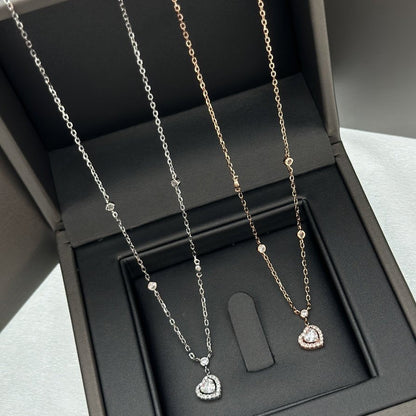 [moco jewelrys]JOY HEART DIAMOND NECKLACE