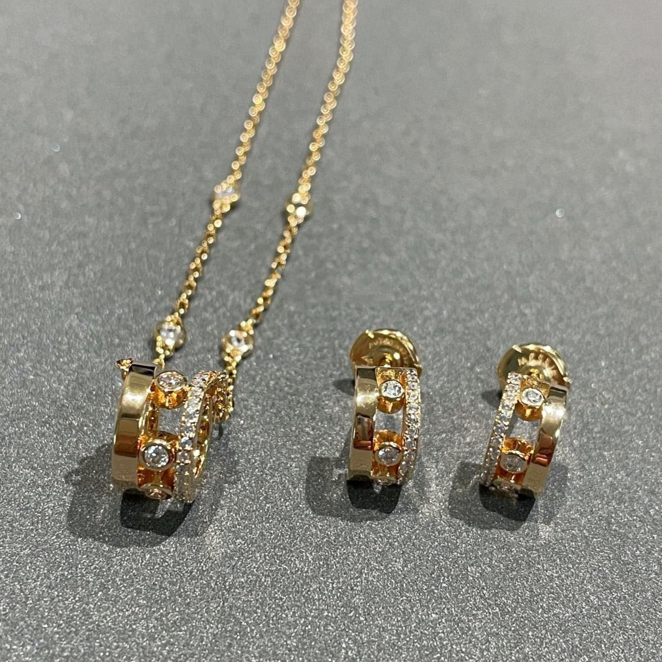 [moco jewelrys]CHAIN MOVE ROMANE PEDAND NECKLACE