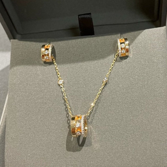 [moco jewelrys]CHAIN MOVE ROMANE PEDAND NECKLACE