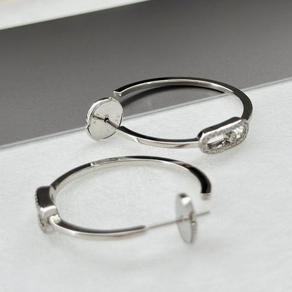 [moco jewelrys]CREOLES MOVE UNO PM DIAMOND EARRINGS