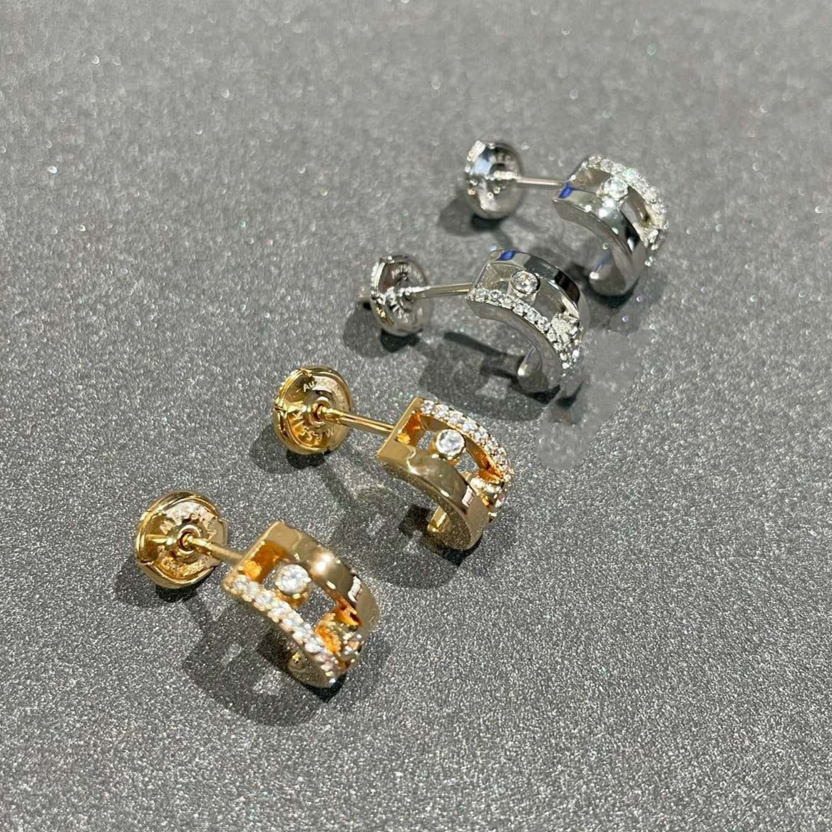 [moco jewelrys]MOVE ROMANE EARRINGS DIAMOND