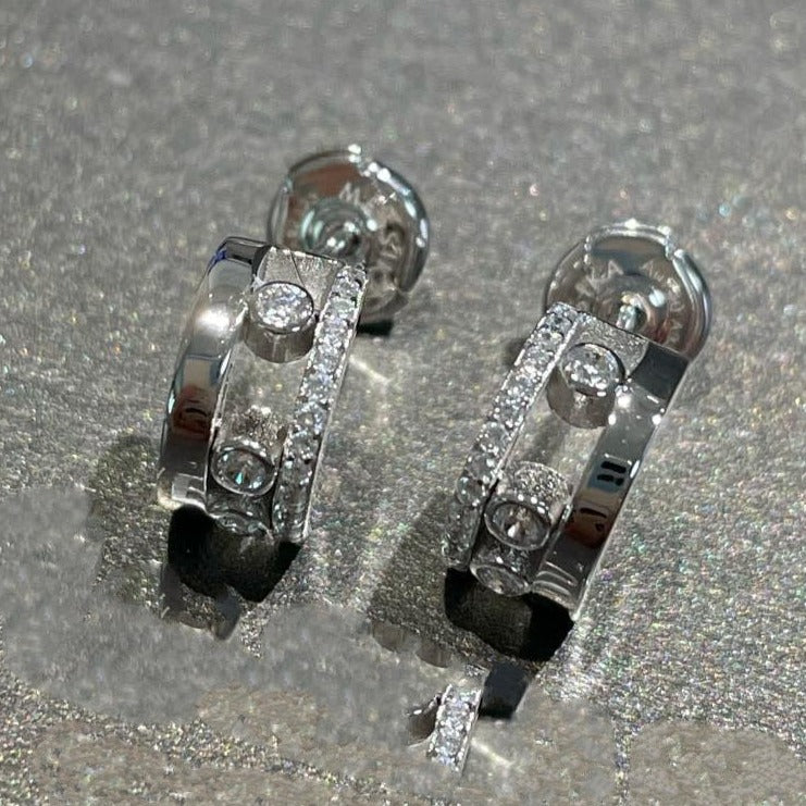[moco jewelrys]MOVE ROMANE EARRINGS DIAMOND