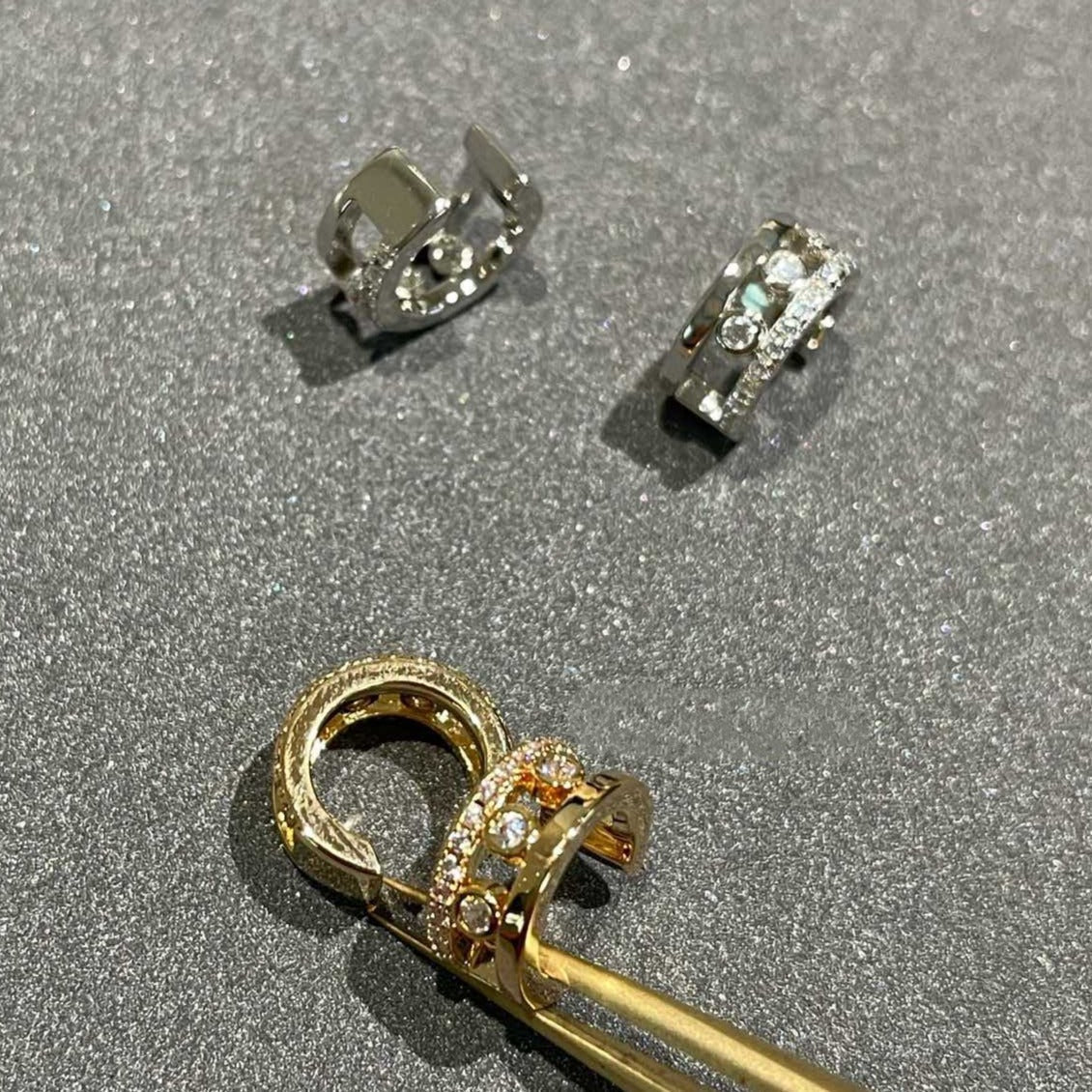 [moco jewelrys]MOVE ROMANE EARRINGS DIAMOND