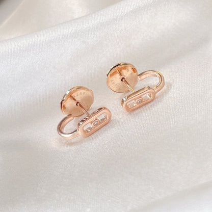 [moco jewelrys]CREOLES MOVE UNO MINI 1 DIAMOND EARRINGS
