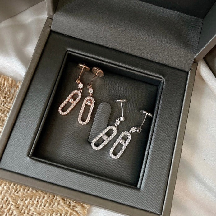 [moco jewelrys]DORMEUSES MOVE UNO DIAMOND EARRINGS