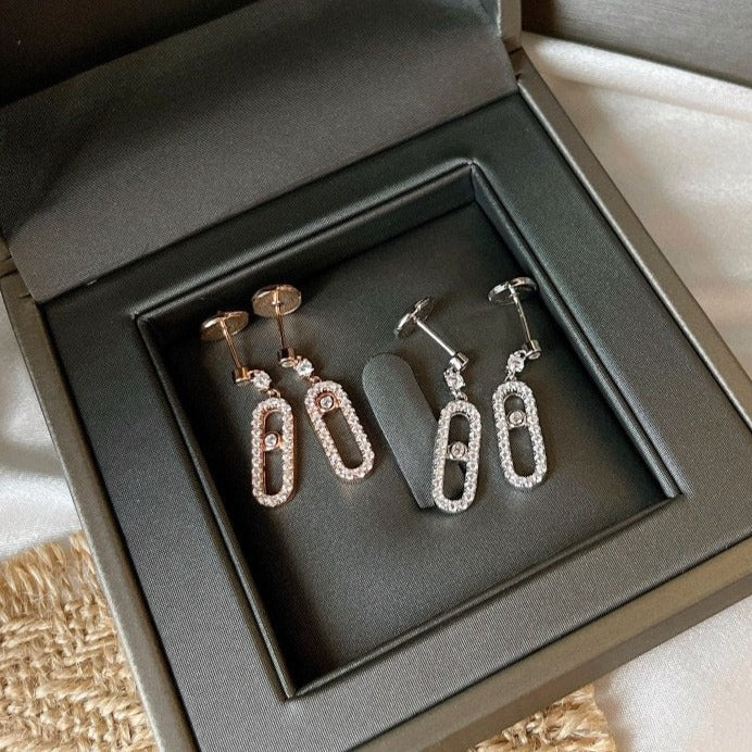 [moco jewelrys]DORMEUSES MOVE UNO DIAMOND EARRINGS