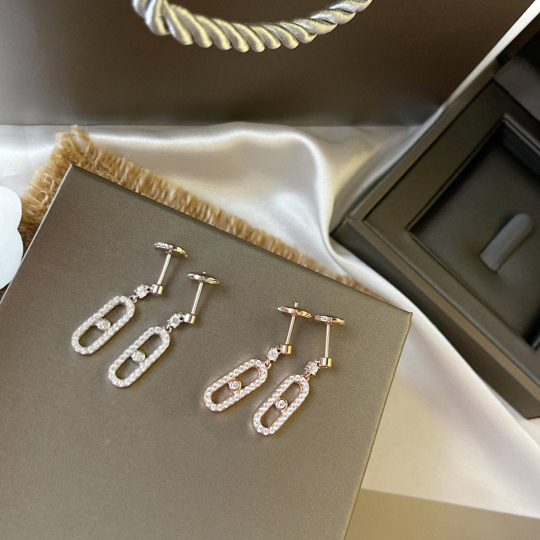 [moco jewelrys]DORMEUSES MOVE UNO DIAMOND EARRINGS