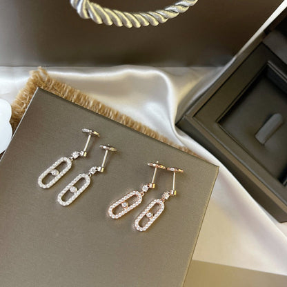 [moco jewelrys]DORMEUSES MOVE UNO DIAMOND EARRINGS